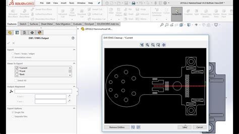 solidworks export dxf from assembly